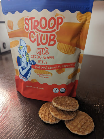 Photo of mini stroopwafels and the pouch