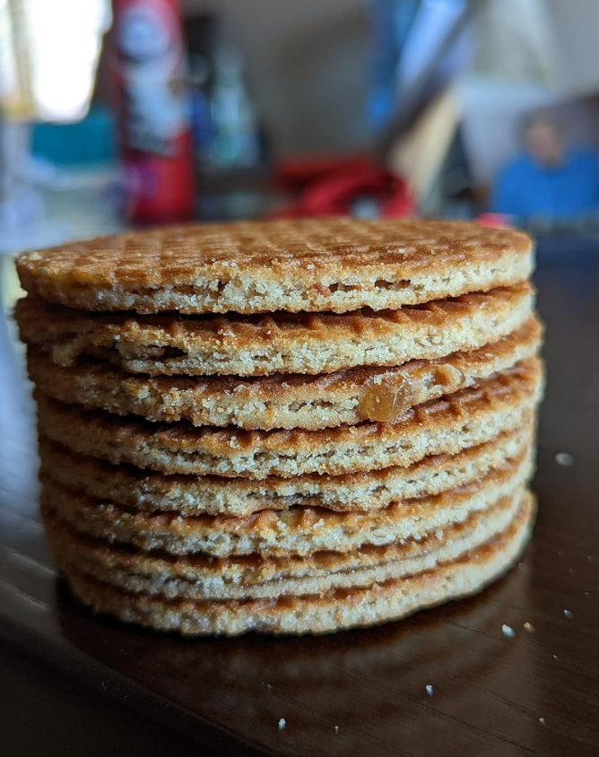 Gluten Free and Plant Based Traditional Caramel Organic Stroopwafels (box of 12x 2-pack - 24 total)