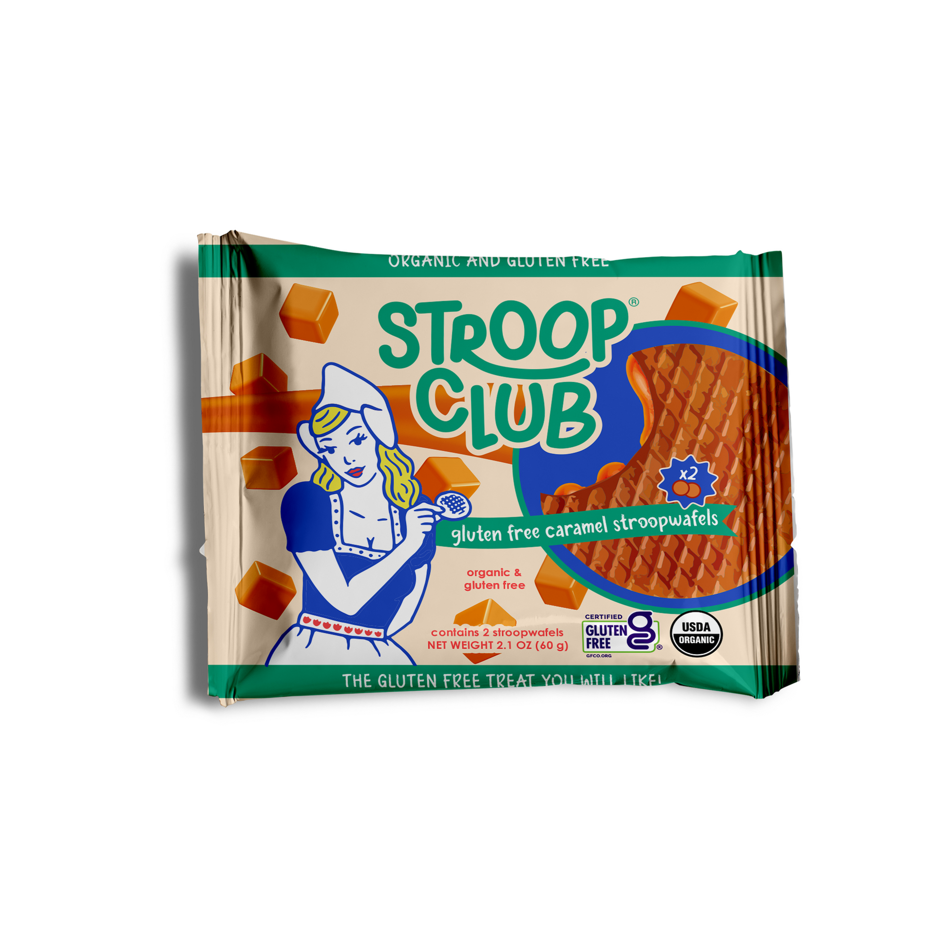 Image of a 2 pack of Gluten Free and Organic Stroopwafels