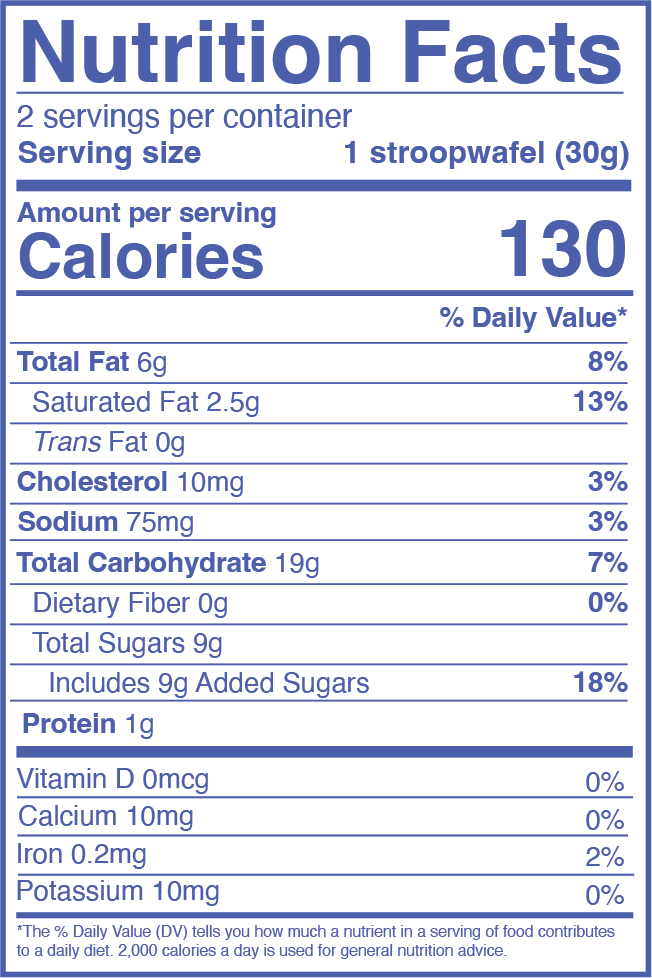 Gluten Free Traditional Caramel Organic Stroopwafels (NOT VEGAN, box of 12x 2-pack - 24 total)