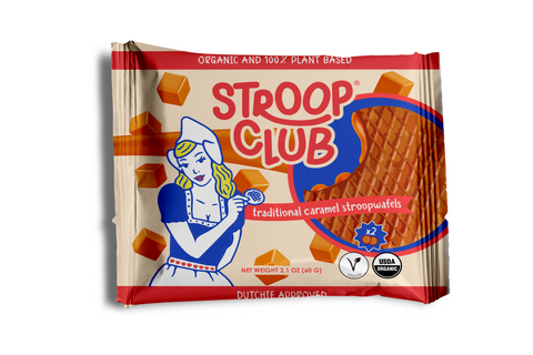 Traditional Caramel Organic and Plant Based Stroopwafel 6x 2-pack (12 total)