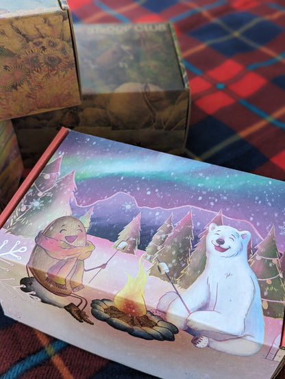 Photo of christmas themed gift box
