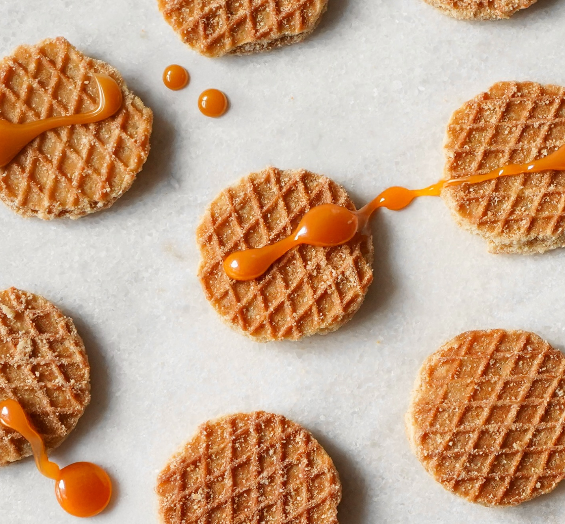 Mini Traditional Caramel Organic and Plant Based Stroopwafels