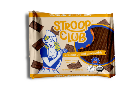 Image of 2-pack of Chocolate Caramel Plant Based and Organic Stroopwafels