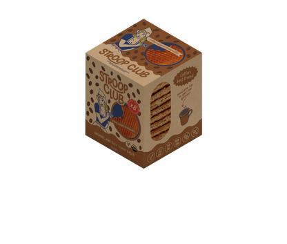 Coffee Caramel Plant Based and Organic Stroopwafel 3x 8-pack (24 total)