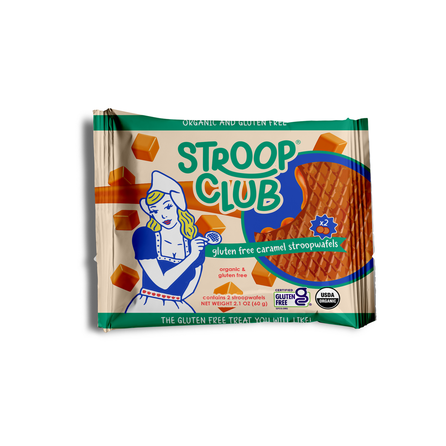 Image of a 2 pack of Gluten Free and Organic Stroopwafels