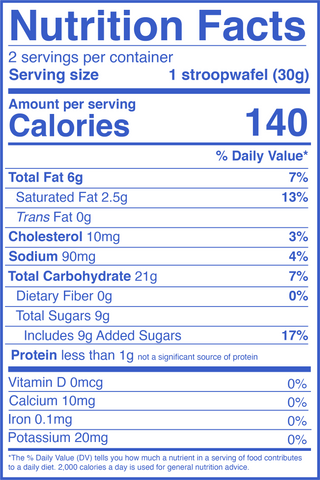**NON-VEGAN** Gluten Free Traditional Caramel Organic Stroopwafels (box of 12x 2-pack - 24 total)