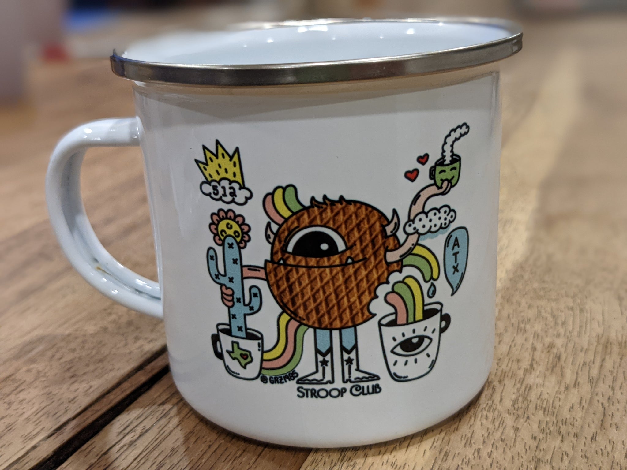 Enamel Monster Camping Mug