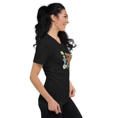 Stroop Club Austin Coffee V-Neck Shirt (Unisex)